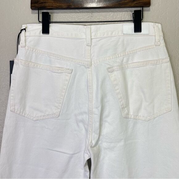NEW RE/DONE 90s Crop Low Slung Jeans White Size 29 - Picture 6 of 9